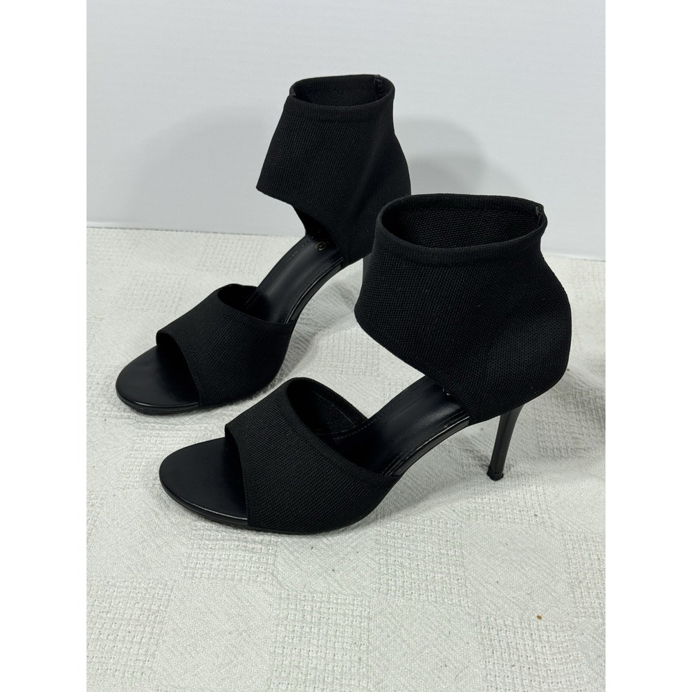 SICARE Women's Black Peep Toe Heels Stiletto 3 Inch‎ Heel Size 10